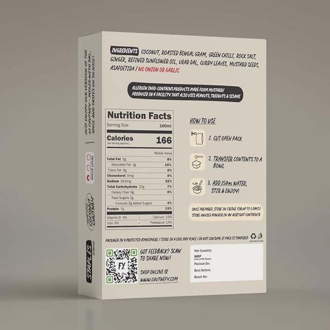 Chutnefy - 5-Second Instant Coconut Chutney - 75 gms